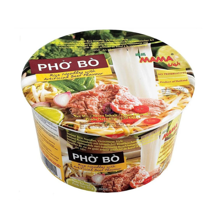 妈妈面越南河粉牛肉味桶65g Ma Ma Vietnamese Pho Beef Flavour Bowl