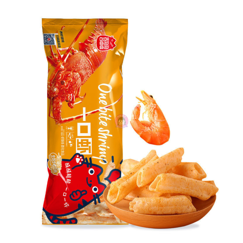 喜盈盈一口虾虾酥条原味80g XYY One Bite Shrimp Crispy Snack Original Flavour