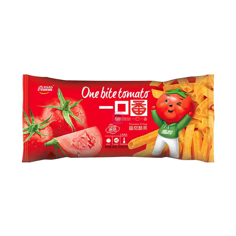 喜盈盈一口番番茄条原味80g XY One Bite Tomato Crispy Potato Snack Original Flavour