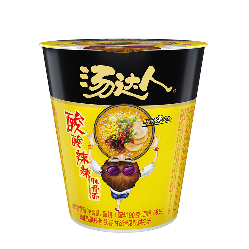 统一汤达人酸辣豚骨面杯83g Unif Spicy Pork Bone Soup Flavour Instant Noodle Cup