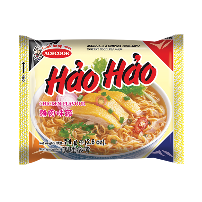 Acecook Hao Hao Instant Noodles Chicken Flavour 70g
