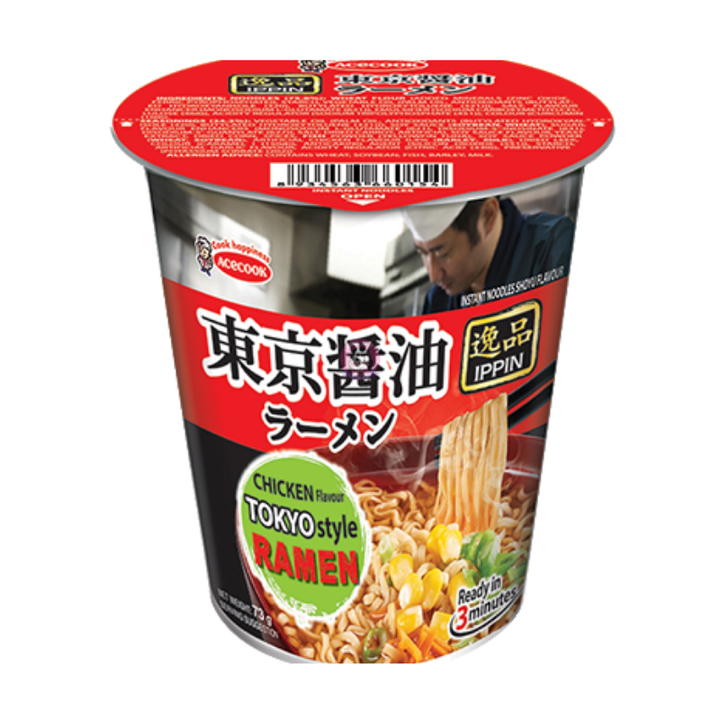 Acecook Ippin Noodle Soy Sauce Flavour 73g