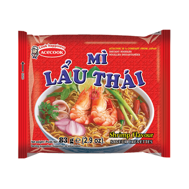 Acecook Mi Lau Thai Instant Noodles Shrimp Flavour 83g