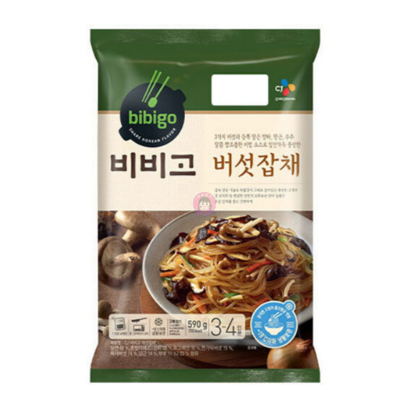 Bibigo Mushroom Japchae (Stir Fry Glass Noodle) 590g