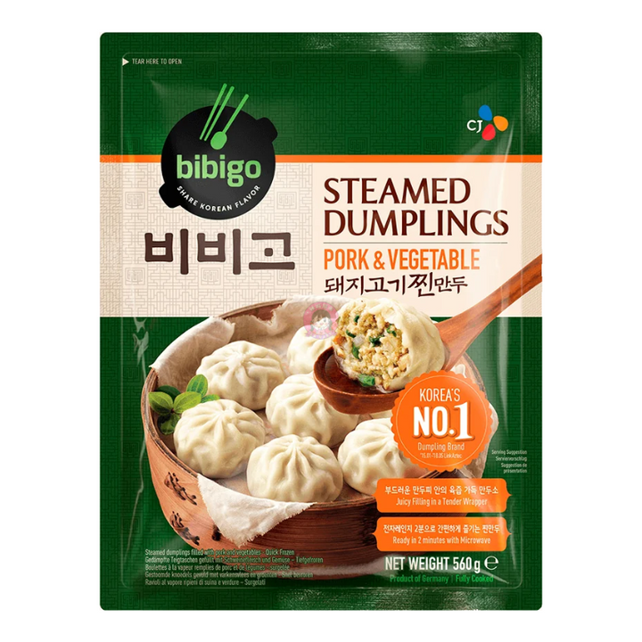 Bibigo steamed dumplings pork & vegetable 560g 必品阁猪肉青菜小笼包