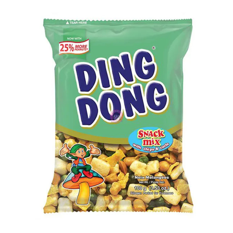 Ding Dong Snack Mix With Chips & Curls Barkada Pack 100g