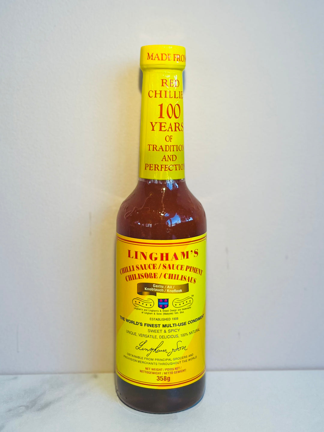 Lingham's Chilli Sauce Garlic 358g 蒜蓉辣椒酱