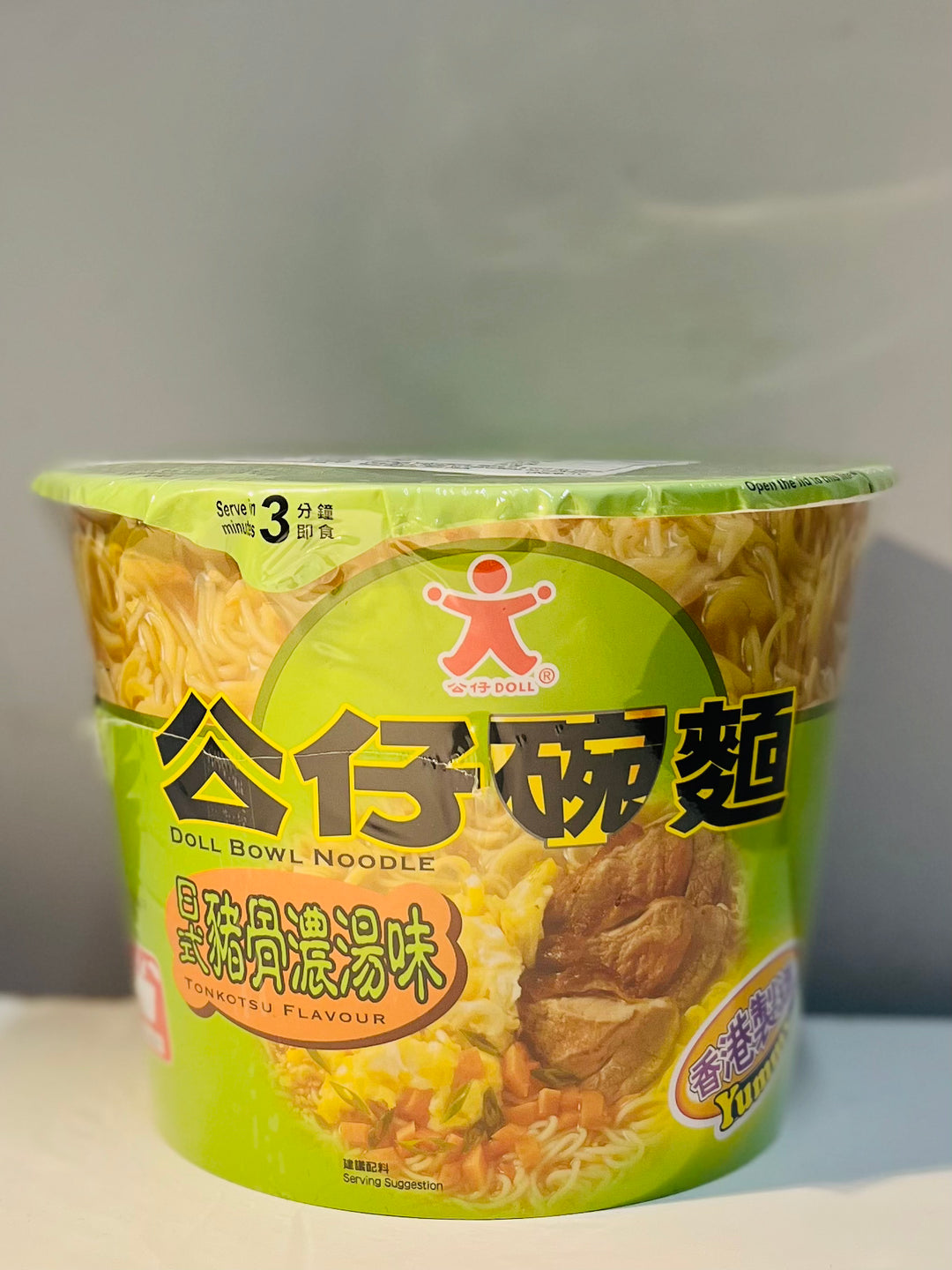 公仔日式猪骨浓汤味面碗122g Doll Tonkotsu Flavour Noodle Bowl