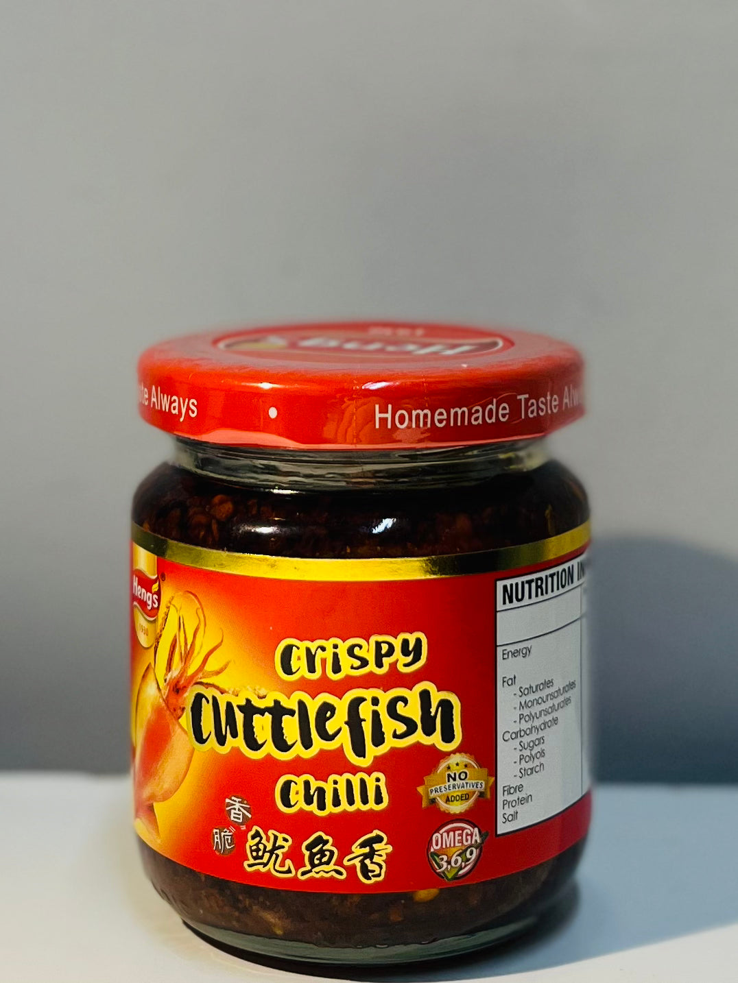 Heng's Crispy Cuttlefish Chilli 180g 香脆鱿鱼