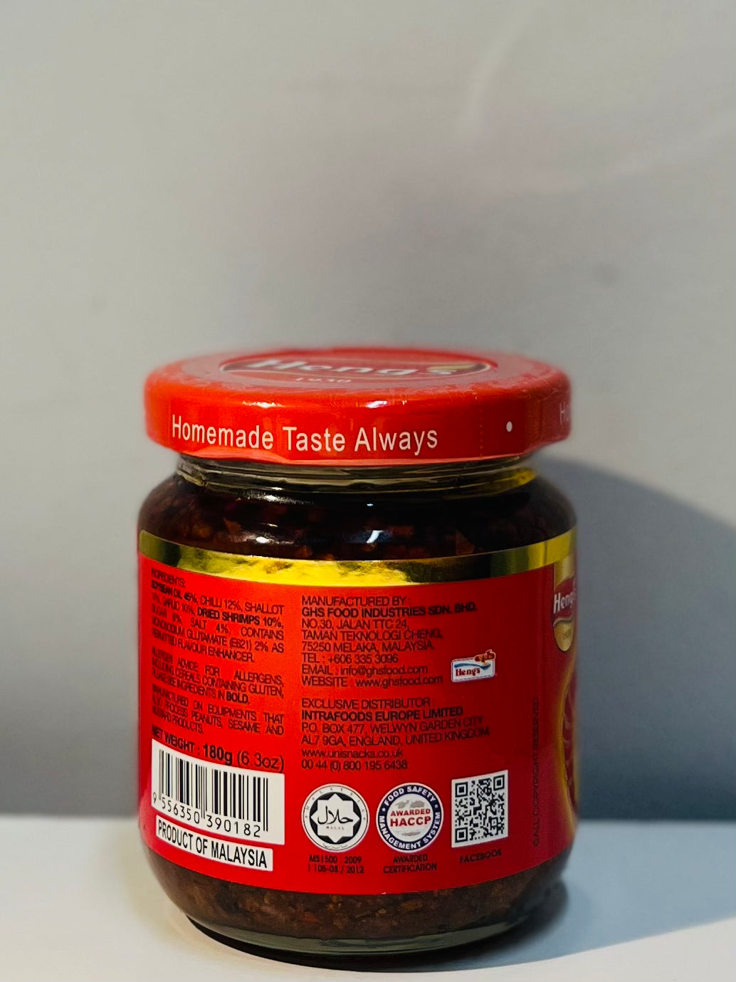 Heng's Crispy Prawn in Chilli 180g 香脆虾米