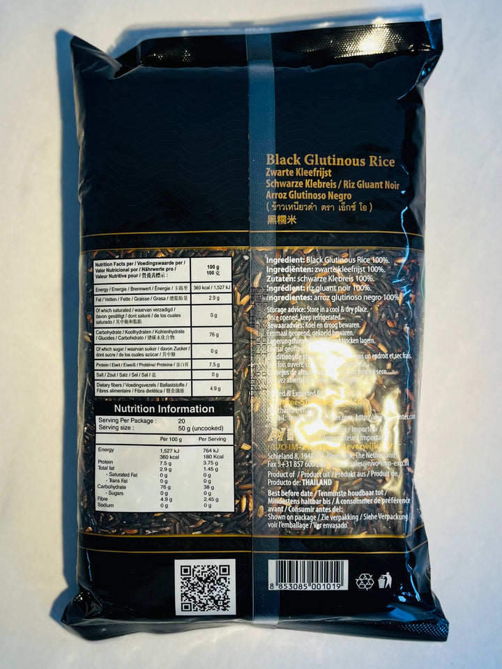 泰国XO牌黑糯米1kg X.O Black Glutinous Rice
