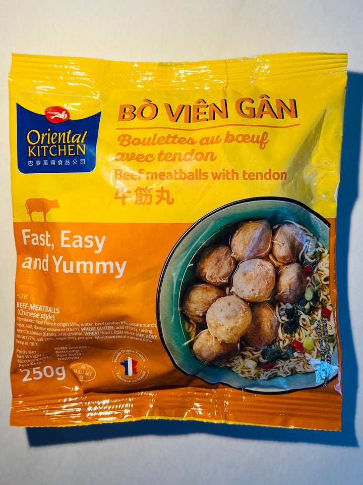 万兴牛筋丸250g Oriental Kitchen Beef Meatballs Nerve