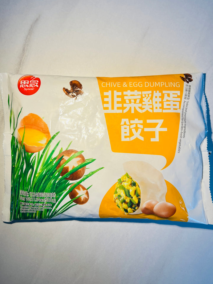 思念素水饺鸡蛋韭菜 500g synear chive and egg vegetable dumplings