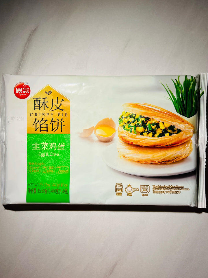 思念酥皮韭菜鸡蛋馅饼440g Synear Crispy Pie Egg & Chives