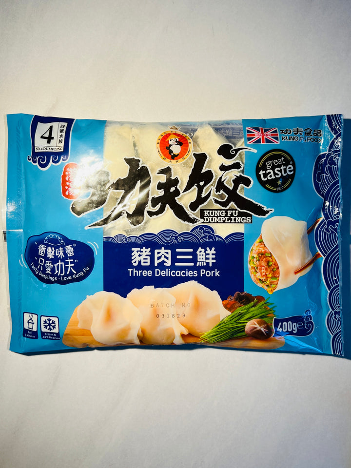 功夫猪肉三鲜水饺 400g kung fu three delicacies pork dumpliings