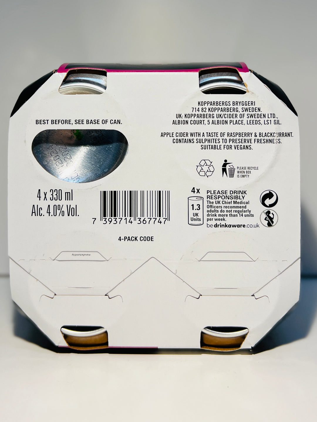 Kopparberg Premium Cider 4*330ML