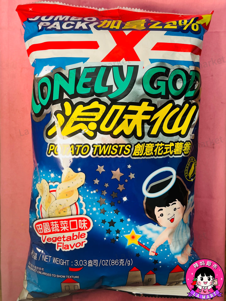 旺旺浪味仙蔬菜味86g WW Lonely God Potato Twist Vegetable Flavour