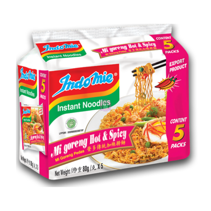 Indomie Stir Fry Noodle Spicy Flavour 5pcks