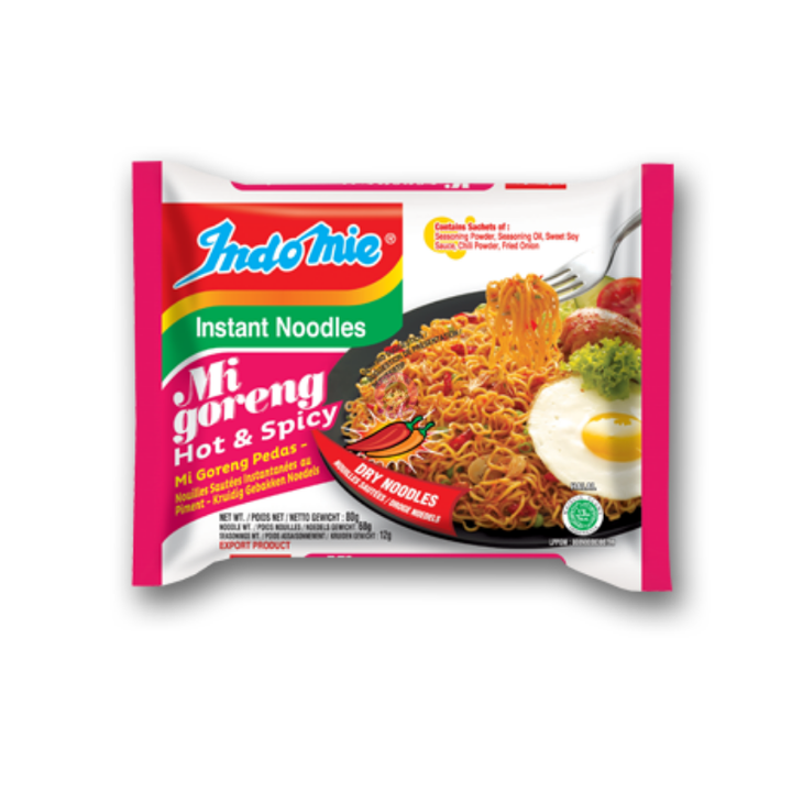 Indomie Stir Fry Noodle Spicy Flavour 80g 印尼捞面辣味