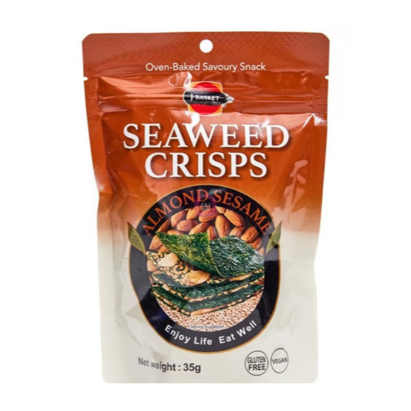 J-Basket Seaweed Crisps Almond Sesame 35g