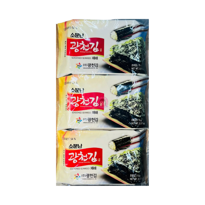 Kwang Cheon Kim Jaerae dosirak Seasoned Seaweed 5g
