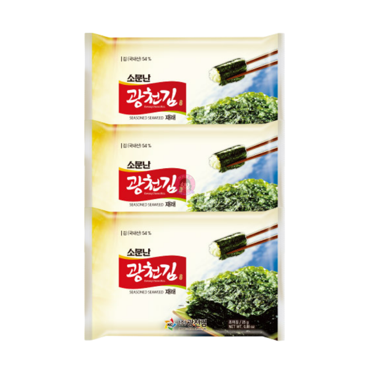 Kwang Cheon Kim Jaerae dosirak Seasoned Seaweed 5g