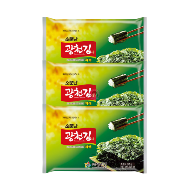 Kwang Cheon Kim Olive oil Seasoned Seaweed 5g 3pck