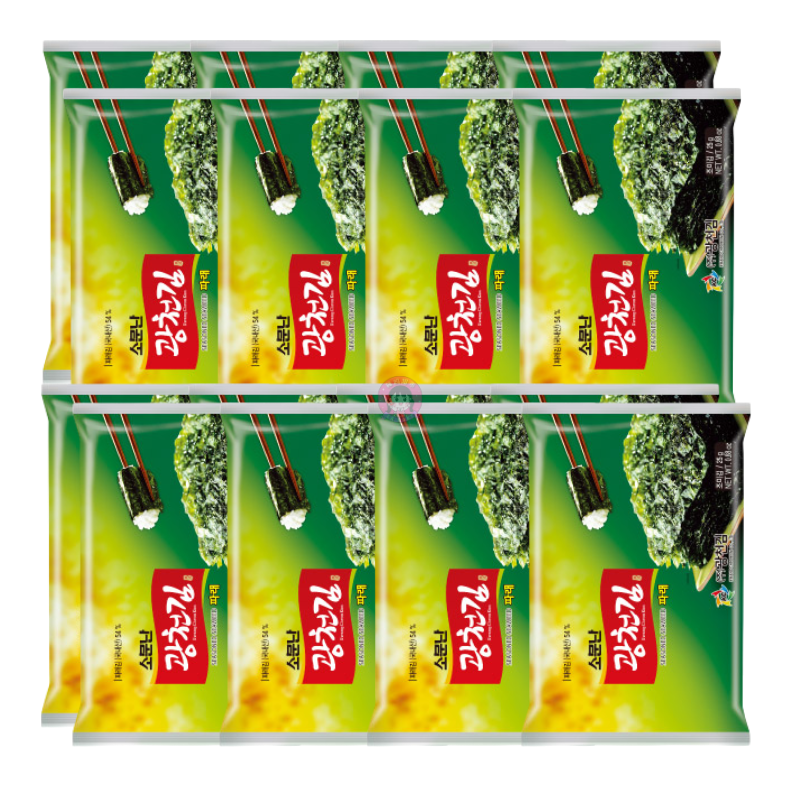 Kwang cheon Kim Dosirak Seasoned Green Seaweed 16pcks