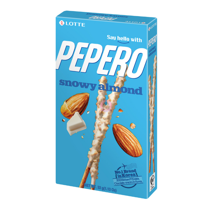 Lotte Pepero Snowy Almond Flavour 32g
