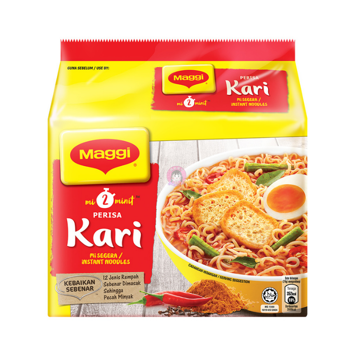 Maggi 2-Minute Noodles Curry Flavour 5pcks