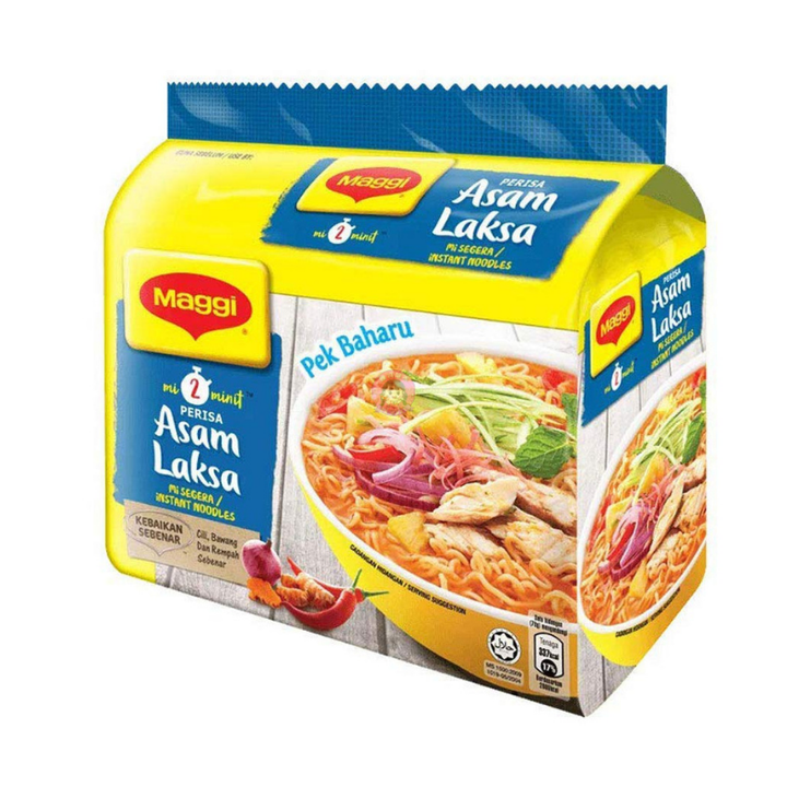 Maggie 2-Min Instant Noodle Asam Laksa Flavour 5pcks