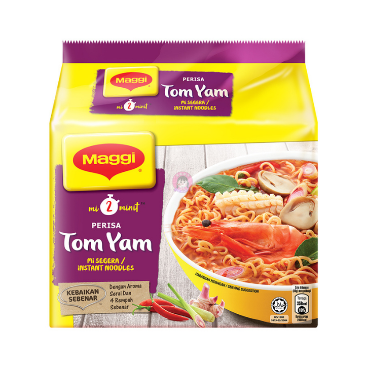 Maggie 2-Min Instant Noodle Tom Yam Flavour 5pcks