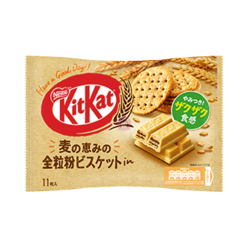 Nestle Kit Kat Mini Whole Wheat Flavour Biscuit 136g 雀巢迷你KIT KAT香巧全麦味