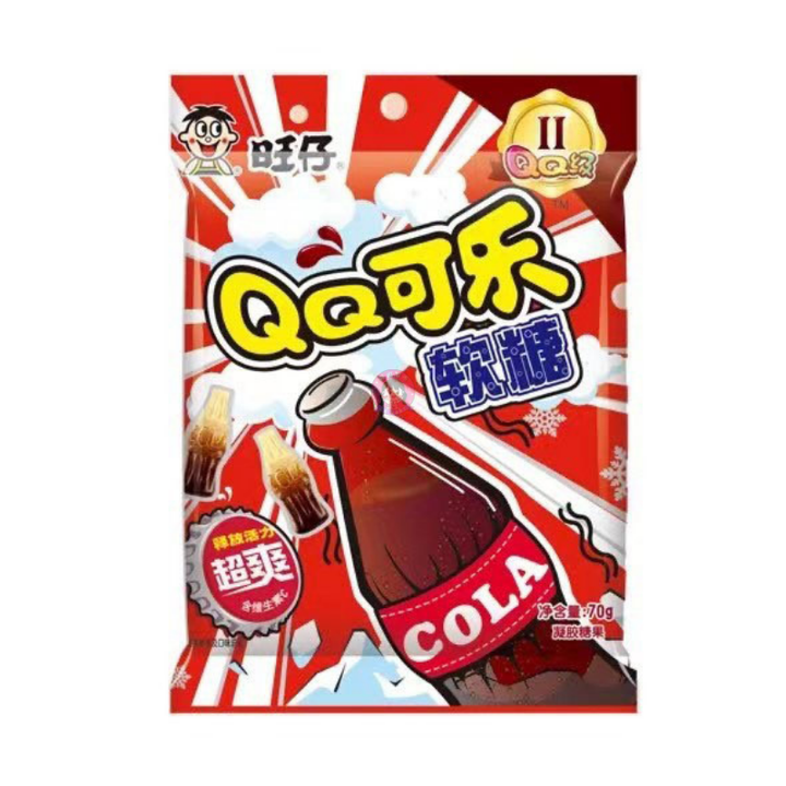 旺仔QQ糖可乐味70g WW QQ Gummy Candy Coca Cola