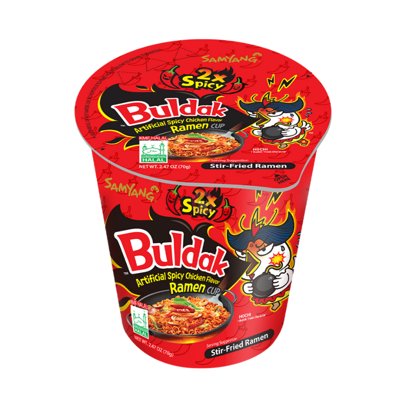 Samyang Hot Chicken Ramen Double Spicy Flavour Cup 三养火鸡面双倍辣杯 70g