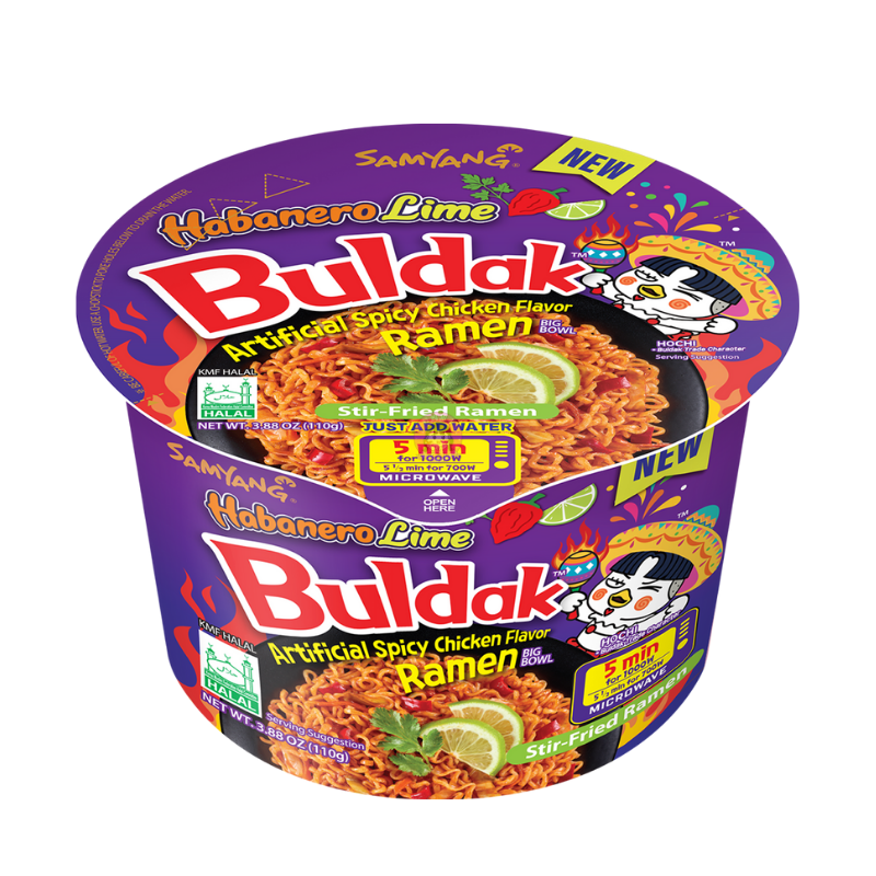 Samyang Hot Chicken Ramen Habanero & Lime Flavour Bowl 105g
