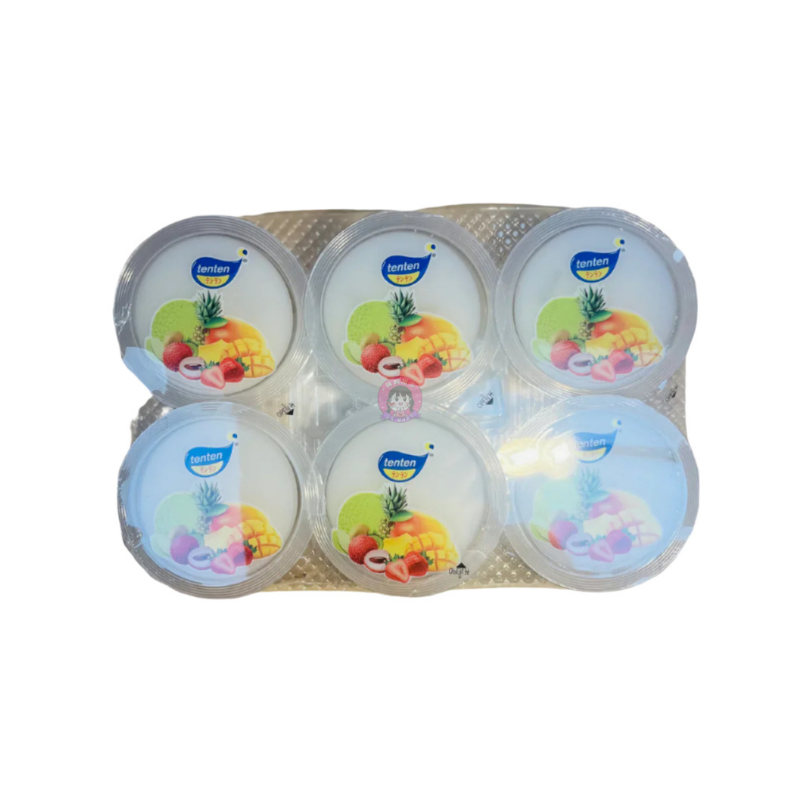 Ten Ten Nata De Coco Jelly Puddings Lychee Flavour 6*80g