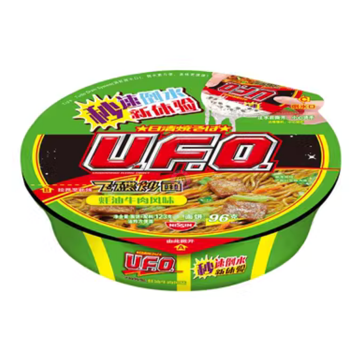 UFO飞碟炒面蚝油牛肉味123g Nissin UFO Stir Fry Instant Noodle Oyster Sauce & Beef Flavour