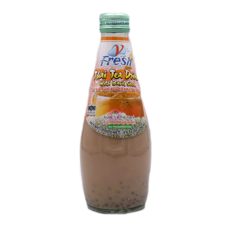 V-Fresh Thai Tea Drink with Basil Seed 290ml