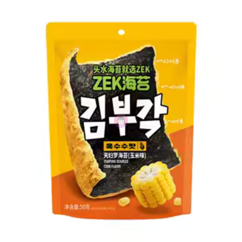 Zek天妇罗海苔玉米味50g Zek Tempura Seaweed Snack Corn Flavour