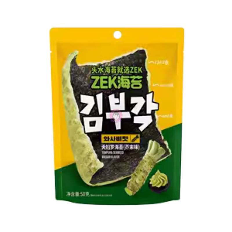 Zek天妇罗海苔芥末味50g Zek Tempura Seaweed Snack Wasabi Flavour