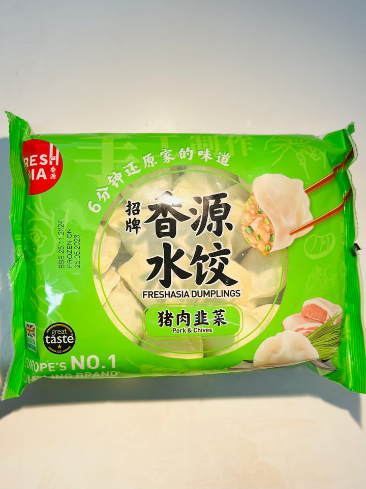 香源猪肉韭菜水饺400g Freshasia Pork & Chive Dumplings