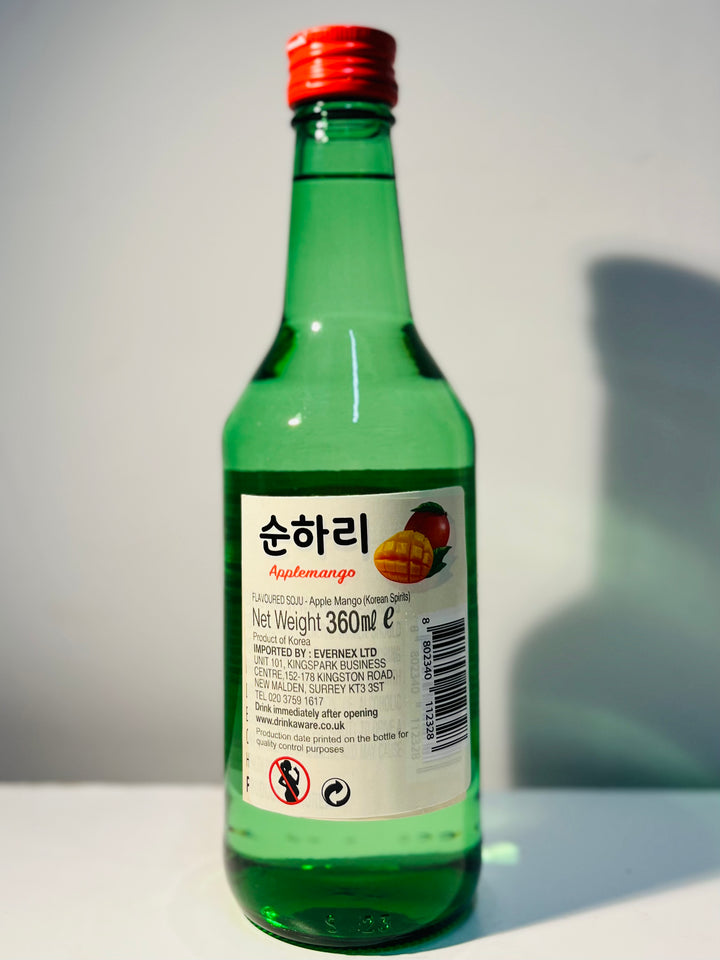 Lotte Soju Apple Mango Flavour 360ml Alc 12%