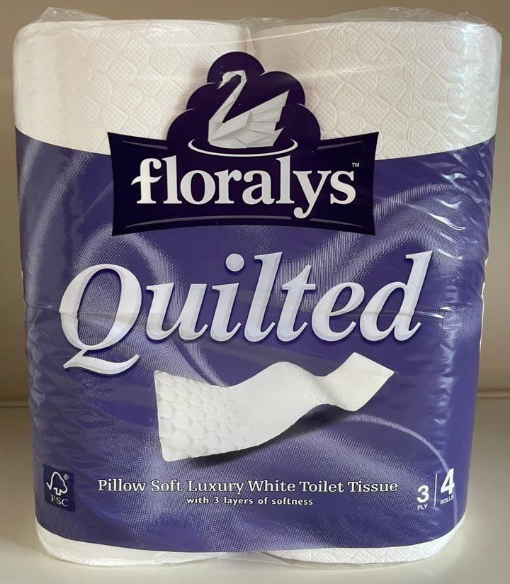 Toilet Tissue Floralys Shea Butter 4 Rolls