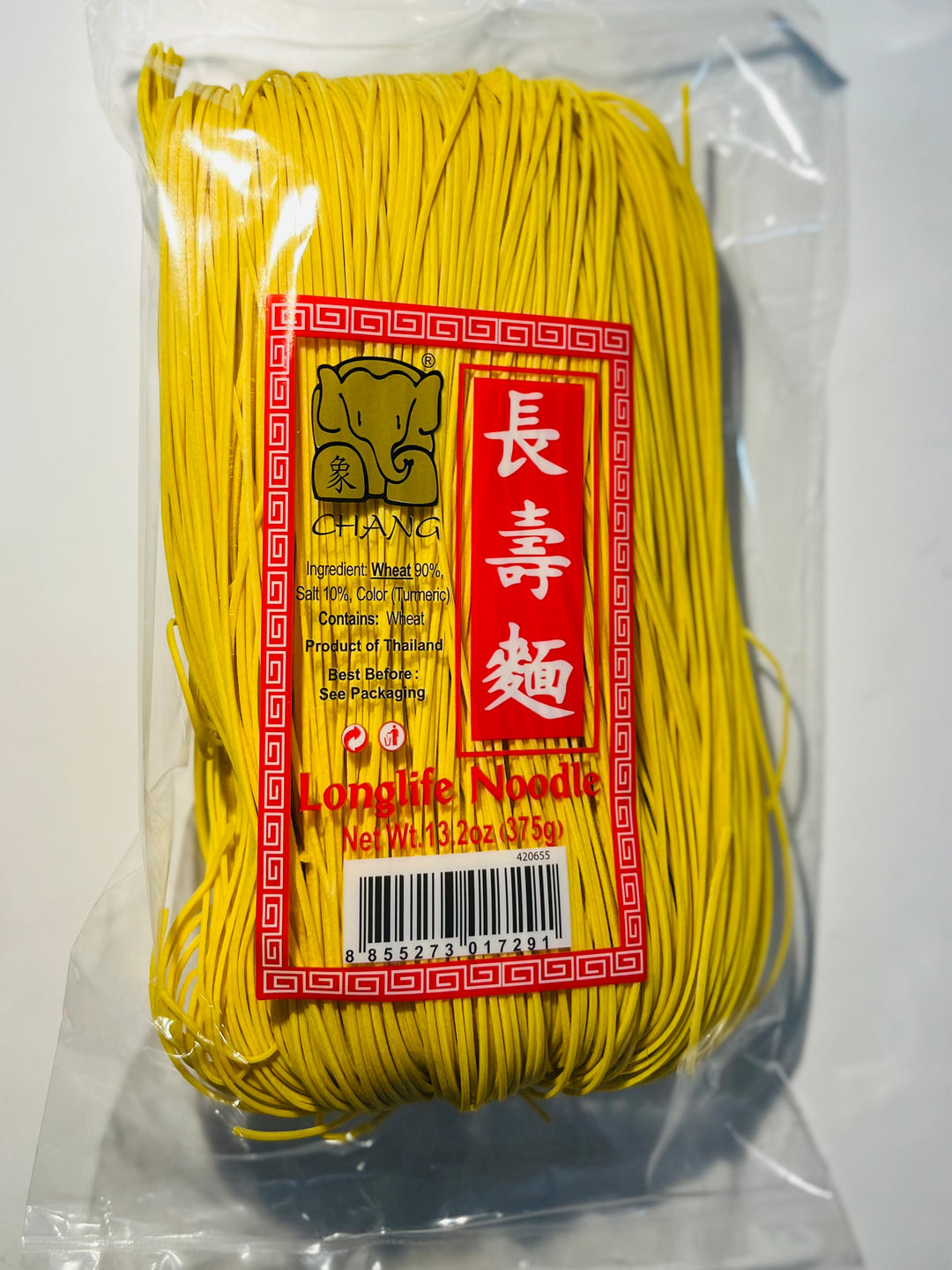 象牌长寿面375g Chang Long Life Noodle