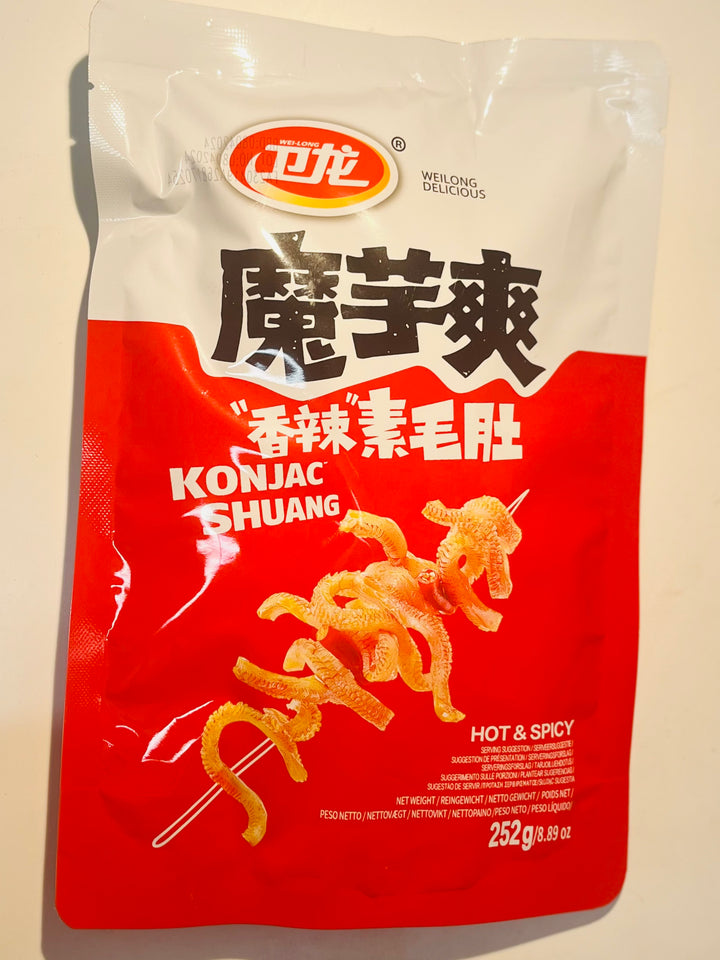 卫龙魔芋爽香辣味252g WL Knojac Strips Hot Flavour