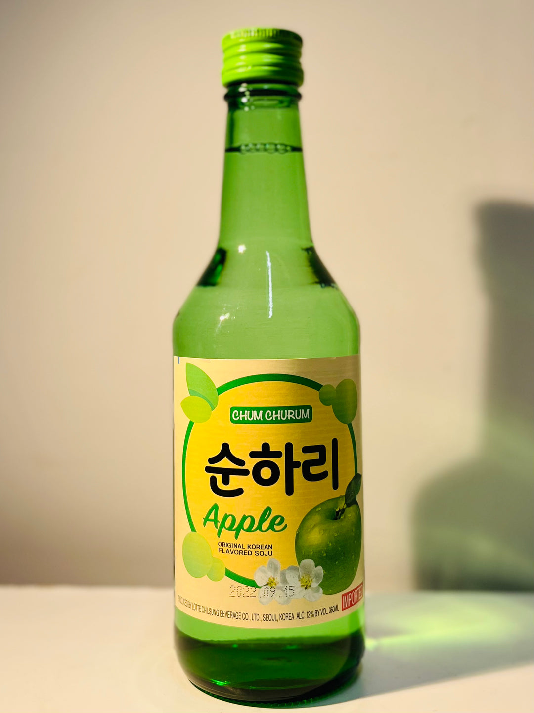 Lotte soju Apple Flavour 360ml Alc 12%