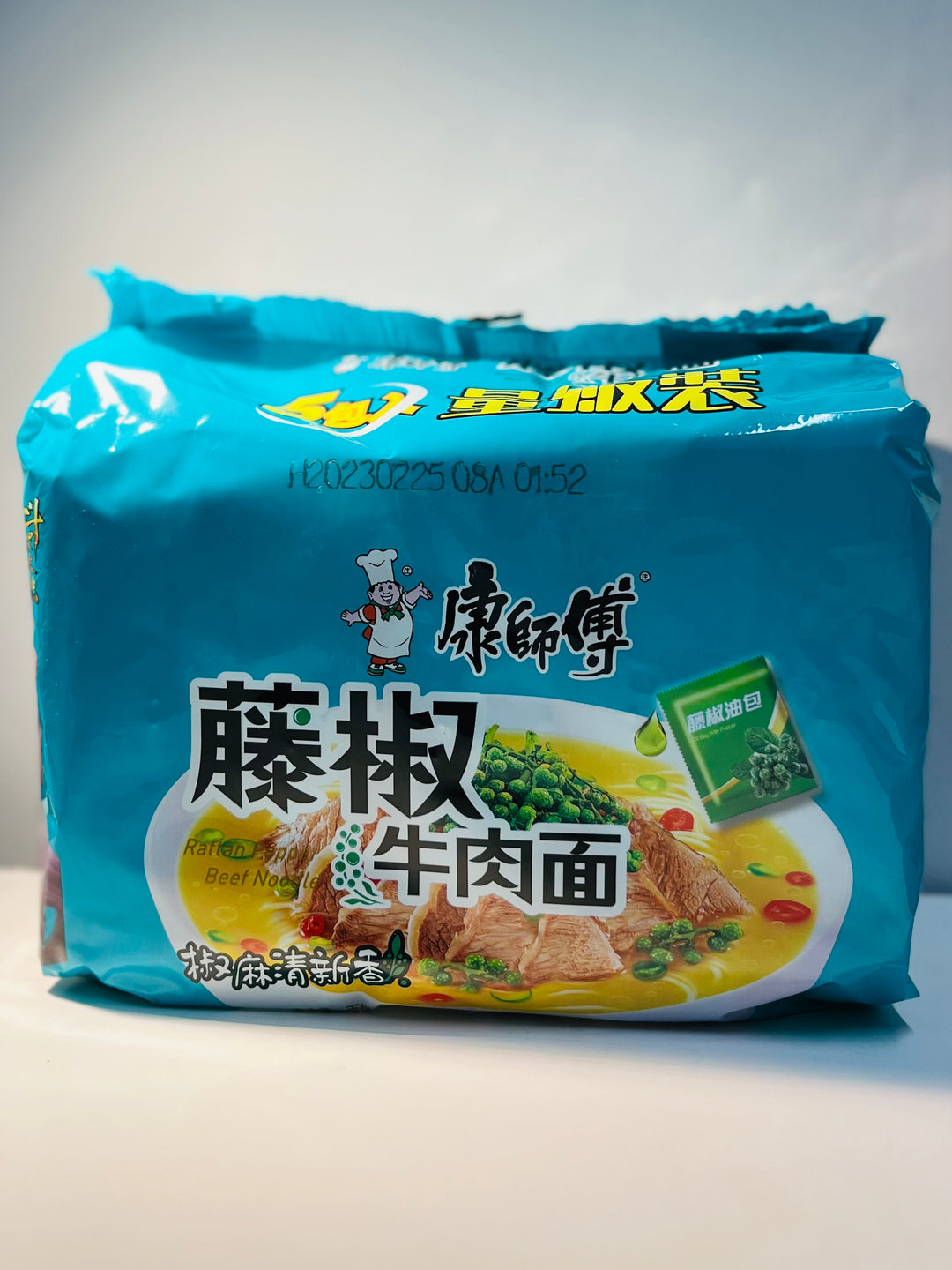 康师傅藤椒牛肉面5pcks MK Beef with Peppercorn Flavour Noodle