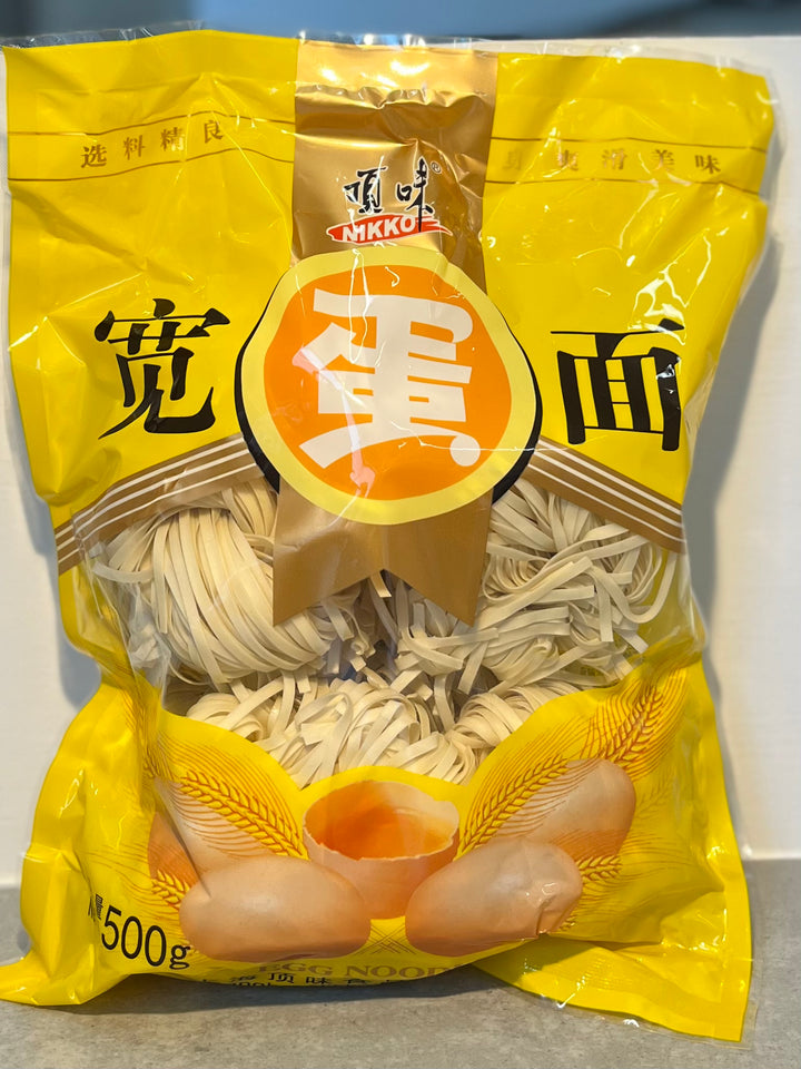 顶味宽蛋面500g Nikko Egg Noodles