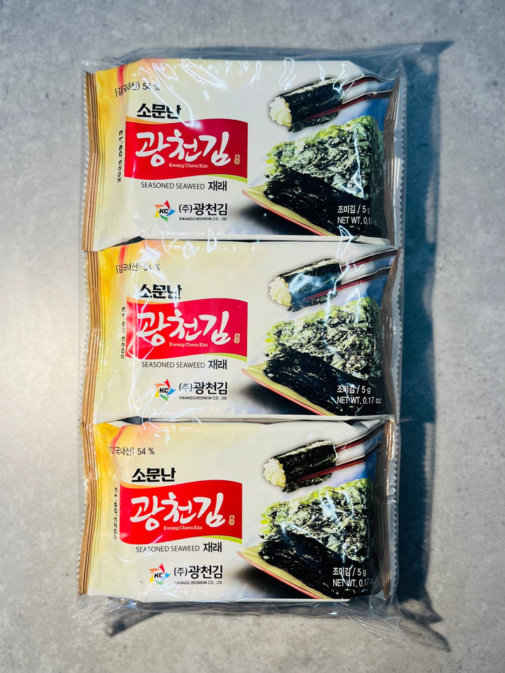 Kwang Cheon Kim Jaerae dosirak Seasoned Seaweed 5g